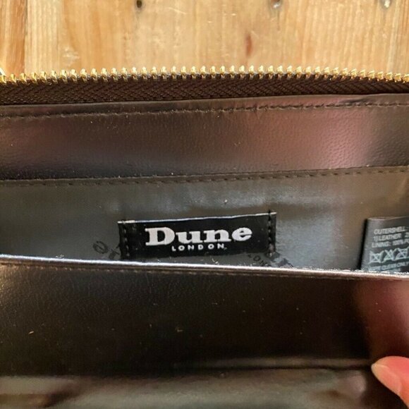 Dune London Clutch Wristlet Wallet Black Leopard NEW - Picture 4 of 5